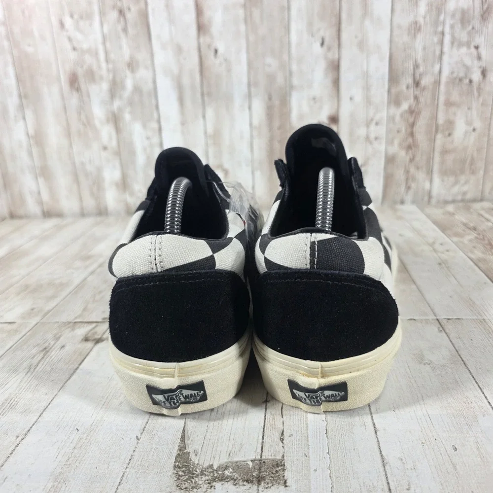 Vans Old Skool Checkerboard Black White‎ Mens 10 Low Top Sneakers 721278
